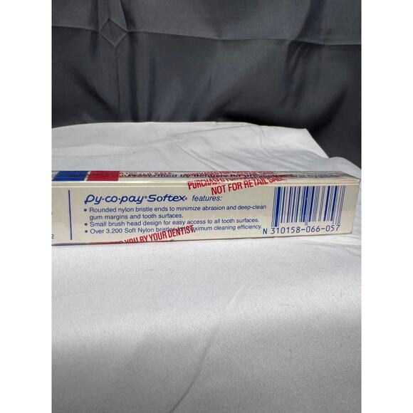 Vintage Py-Co-Pay Blue Toothbrush - New / NOS / Sealed - Pycopay Softex Soft - Picture 8 of 10